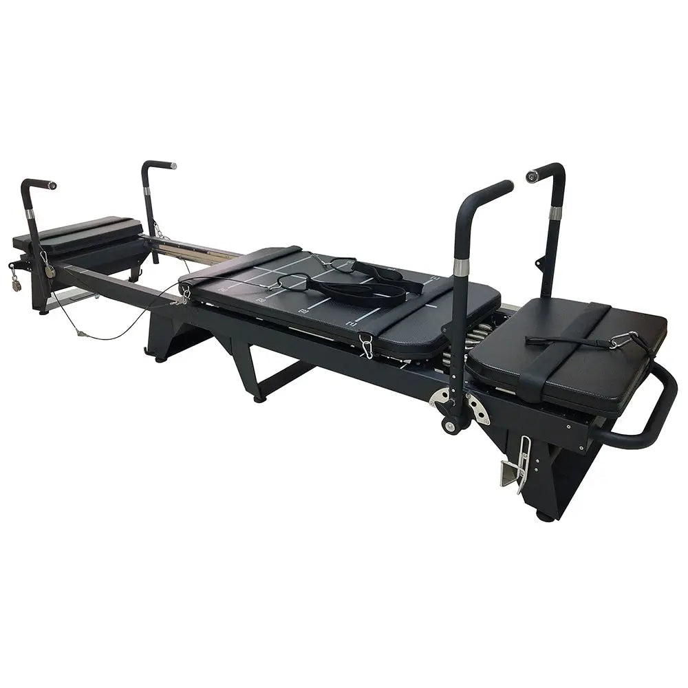 JMQ FITNESS T53 Iron Frame Pilates Tables Pilates Reformer Home Gym Train  Equipment Machine - Black